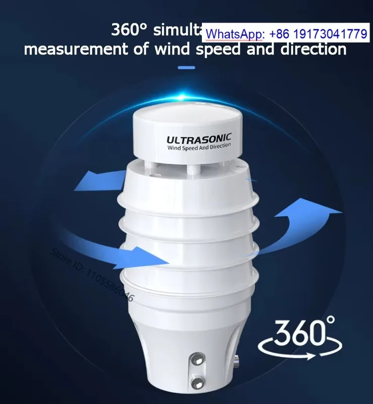 Small portable economical 420mA 0-5V 0-10V RS485 Modbus wind speed sensor, anemometer