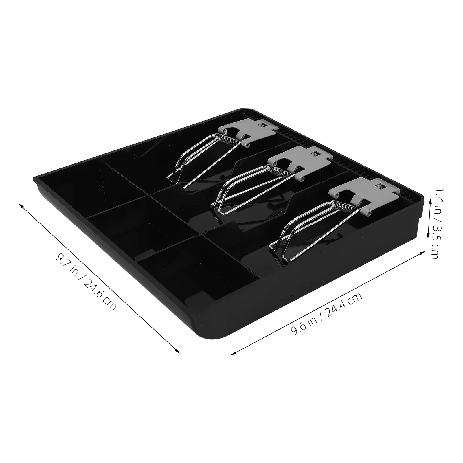 

Cash Register Drawer For Small Businesses Compact Money Tray With Coin Bill Compartments Storage