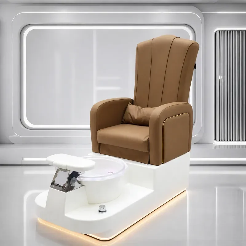 Electric Recliner Pedicure Chair with Foot Bath Spa Manicure Stool Massage Sofa for Beauty Home Use Comfortable Design