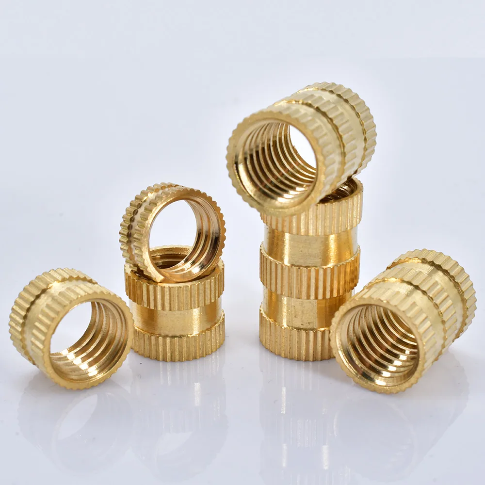 M2 M2.5 M3 M4 M5 M6 M8 M10 Heat Set Insert Brass Nut Knurl Threaded Hot Melt Molding Injection Embedded Nut Insertion 3D Printer