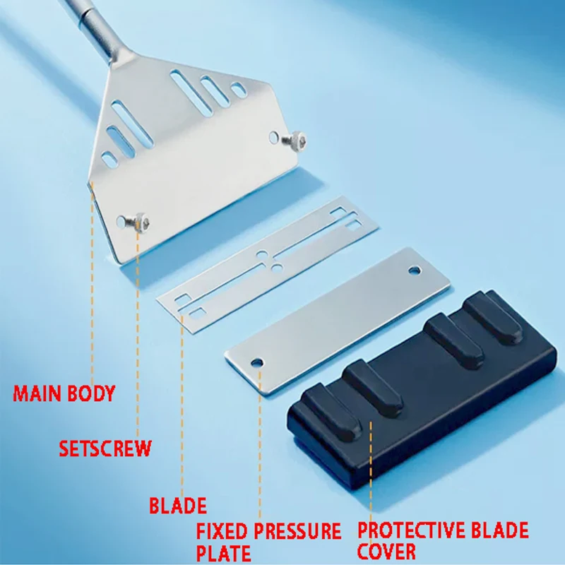 Aquarium-Algenentferner aus Edelstahl, Drei-in-Eins-Set mit Netzbeutel, Reinigungsbürste, Flachbürste zur Algenentfernung, Fischbecken-Reinigungswerkzeug für Zuhause – Detail 8