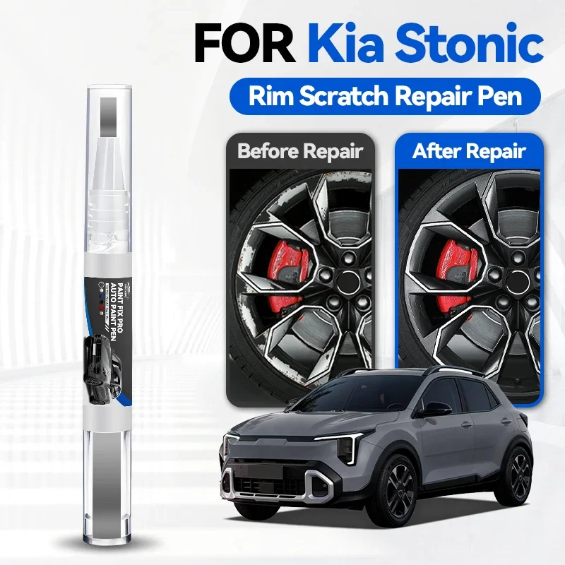 

Ручка-корректор для ремонта лакокрасочного покрытия автомобиля Kia Stonic 2017-2025: аксессуары для устранения царапин, цвета: белый U4, красный SQ, черный 9B, Storm Gr