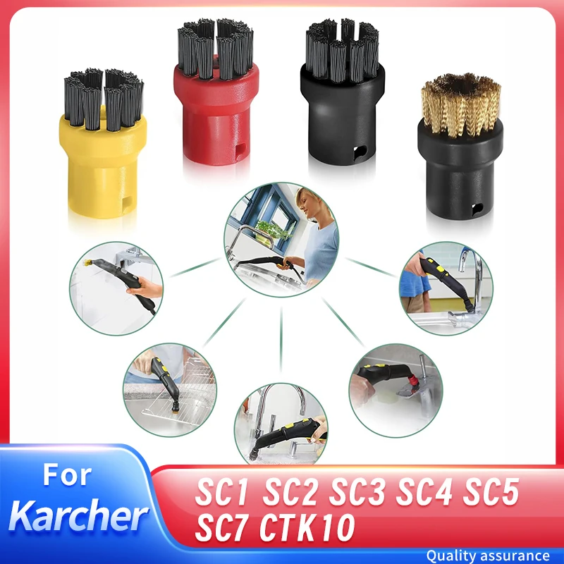 Cleaning Brushes for Karcher SC1 SC2 SC3 SC4 SC5 SC7 CTK10 Steam Cleaner Attachments Replacement Round Sprinkler Nozzle Head