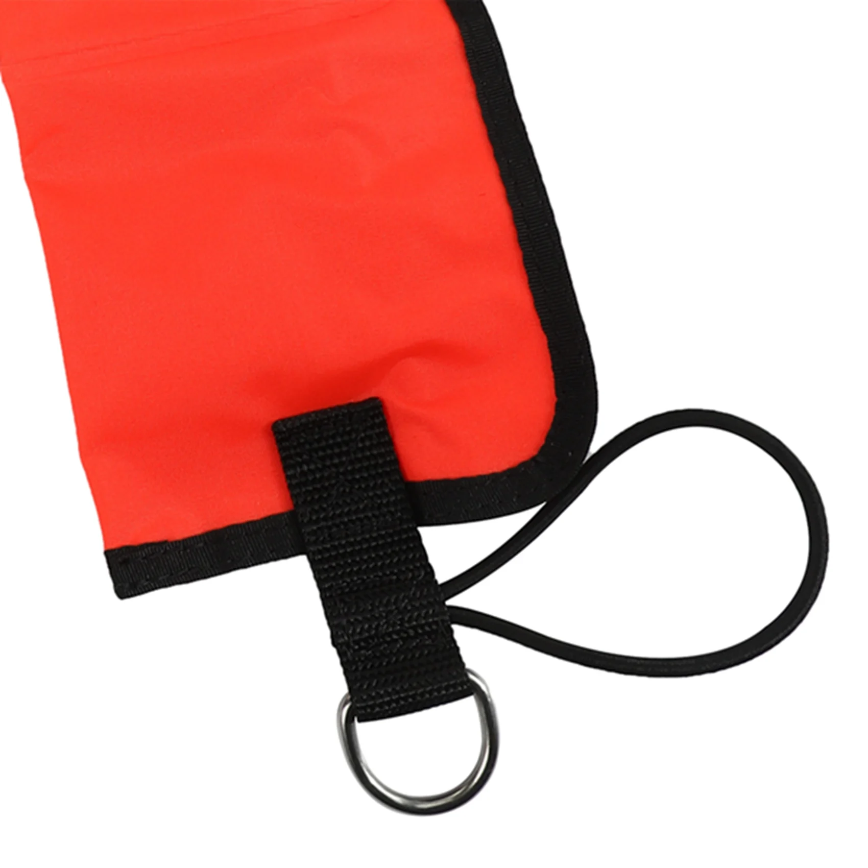 Marcador de señal de superficie SMB inflable para buceo, boya de flotador de visibilidad, tubo de señal, salchicha, rojo, 1M