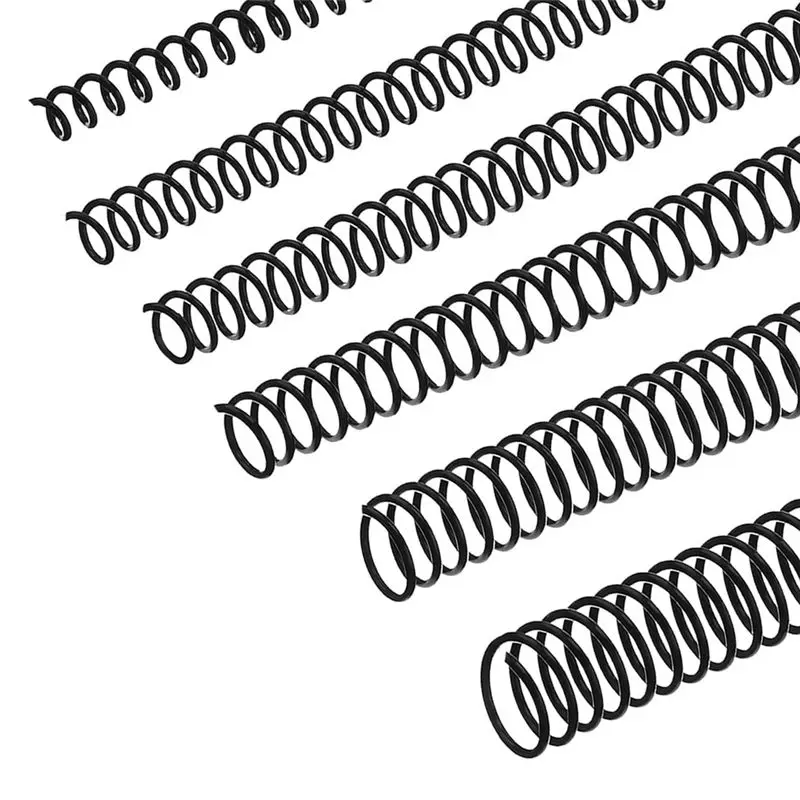 120 PCS Spiral Binding Coils Plastic Binder Binding Spirals Rings Multi Size Spiral Binding Wire Combs , 4:1 Pitch Easy To Use-V