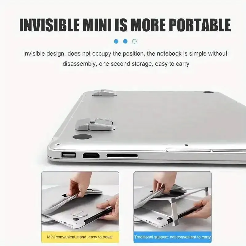 8/2PCS Laptop Stand Set with Keyboard Riser & Elevator Mini Portable Laptop Supports for Desk