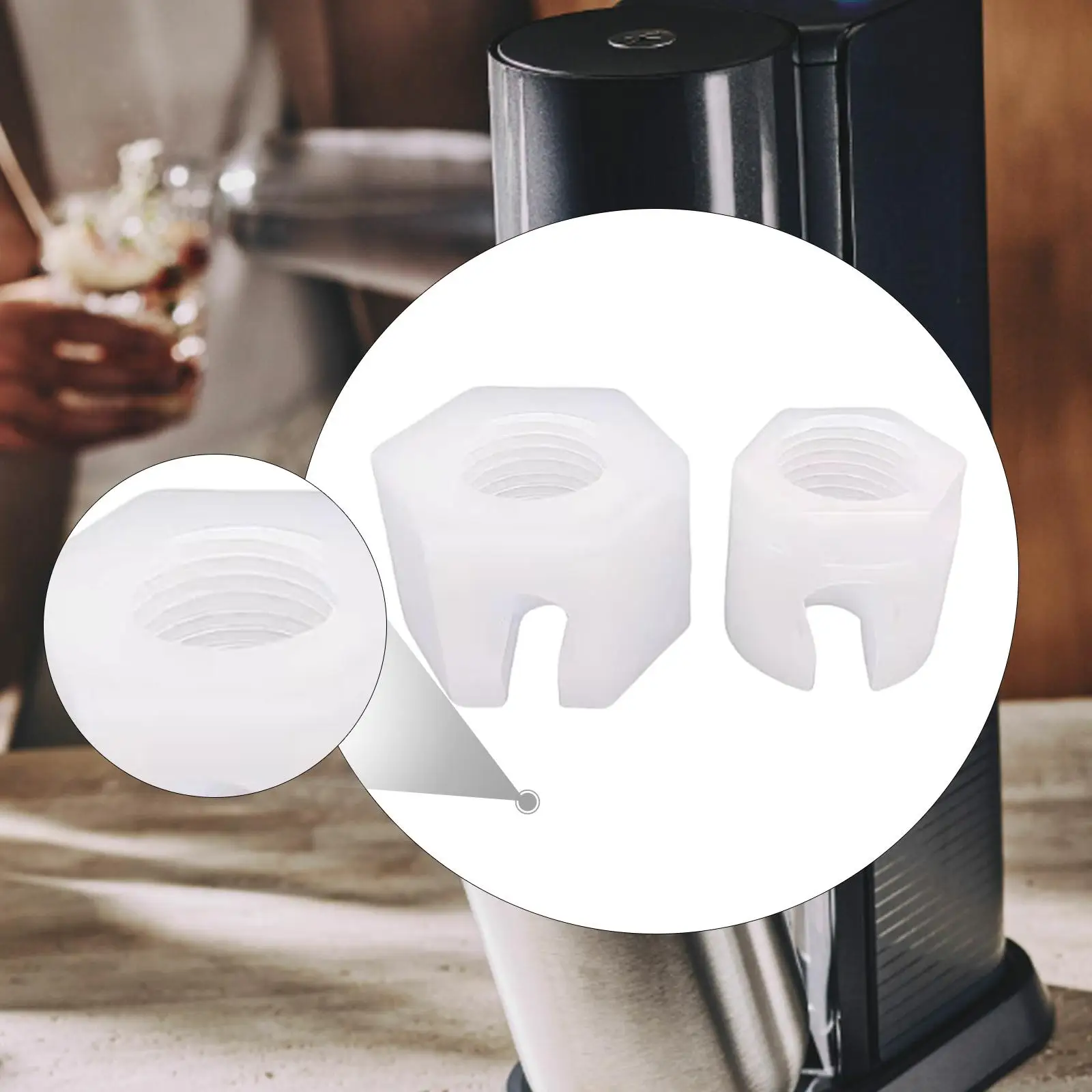 Soda Machine Replacement Nuts Hose Connection Upgrade Maintenance Home Appliance Practical Sturdy Repair Spare Parts