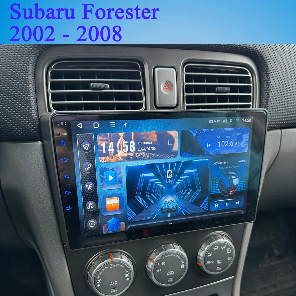 For Subaru Forester 2002 2004 2006 2008 Car Radio Video Audio A/V Head Unit Tape Recorder PC Tablet Carplay Android Auto RDS DAB