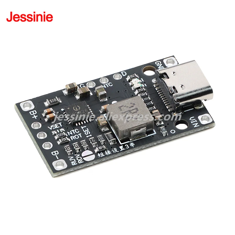 5pcs/1pc 2S 3S 3.7V Step Up QC Fast Charging Polymer Lthium Battery Board High Power 15W Synchronous Switch Boost Charger Module