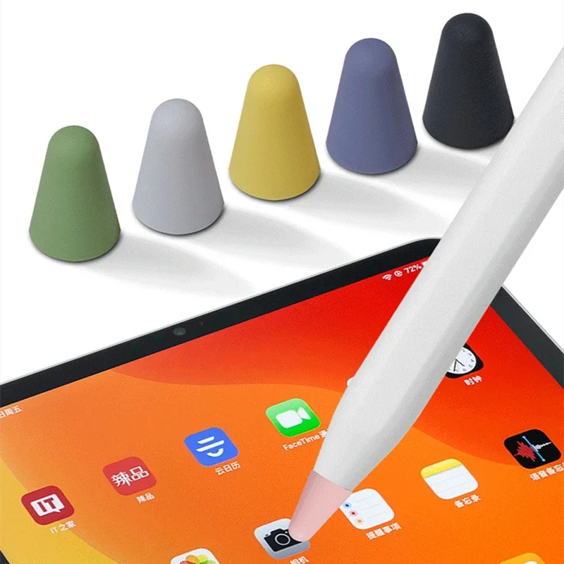 Soft Cover For Apple Pencil Tip Silicone Case Replacement Tips Case For iPencil 1st 2nd 1/2 Nib Protector Cover Stylus Pen Tip