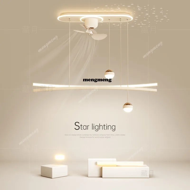 

Creative Dining Room Lights Modern Fan Chandeliers Living Room Bedroom Dining Table Bar Lights