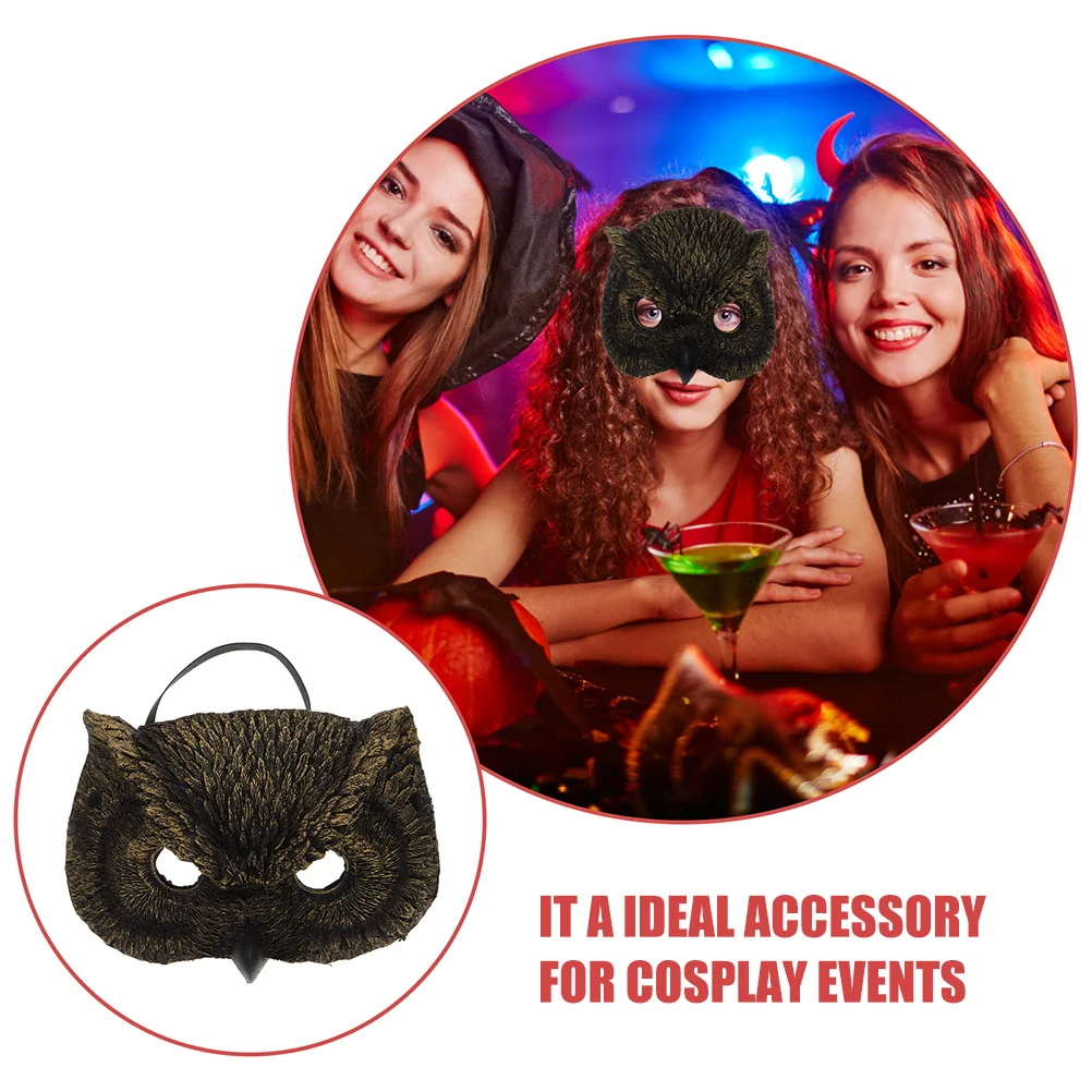 2 stuks Halloween Uil Maskers Maskerade Half Gezicht Kostuum Maskers voor Volwassenen Uil Masker voor Kinderen Half Masker
