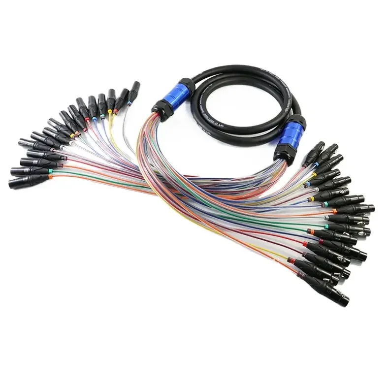 4~ 8 , 12 Channels, 16 Cores, 24 Channels of Mobile Stage Audio, Multi-core Microphone Cable