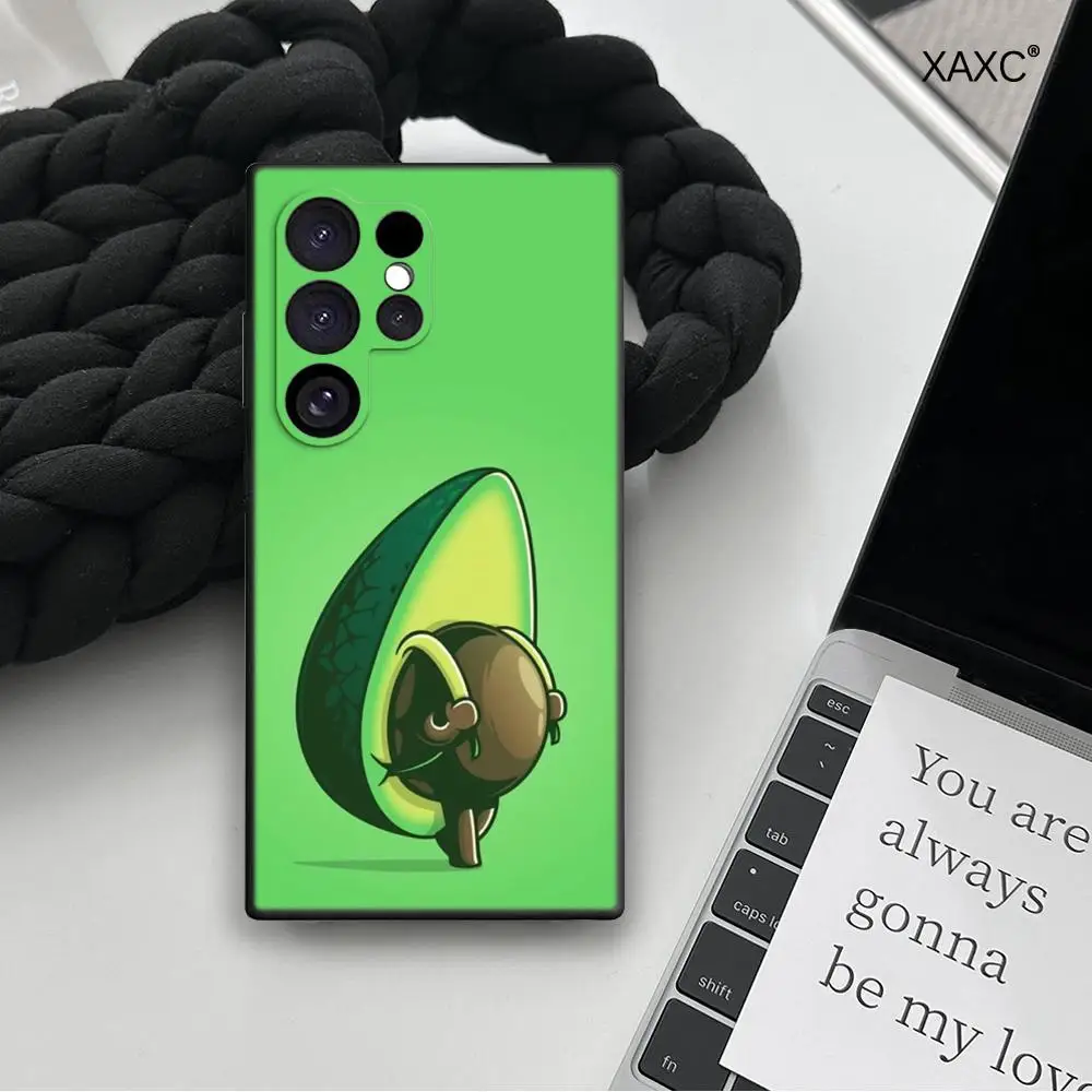 HD Cute Avocado Cartoon Phone Case For Samsung Galaxy A17 16 A15 4G 5G A14 A13 A57 A37 A27 A26 A55 A35 A53 A24 A34 soft shell
