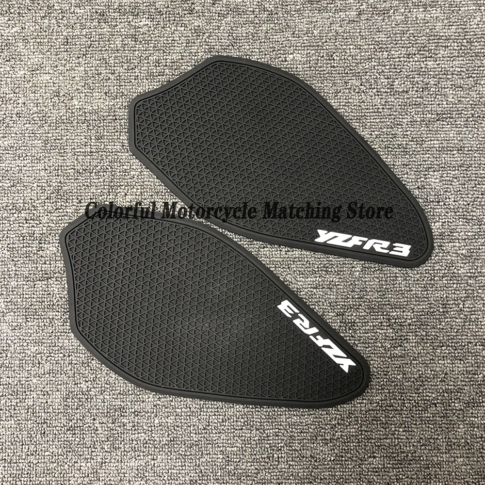 

For Yamaha YZF R3 2019 2020 2023 Motorcycle side fuel tank pad Tank Pads Protector Stickers Knee Grip Traction Pad