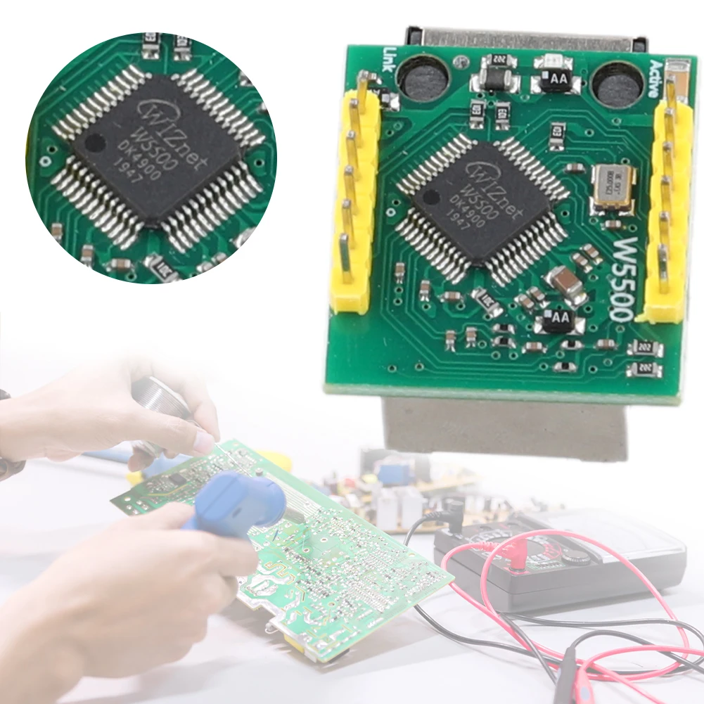 Модуль Ethernet W5500 W5500 USR-ES1 Конвертер SPI в LAN/Ethernet 3,3 В Сетевой модуль Ethernet Smart Electronics