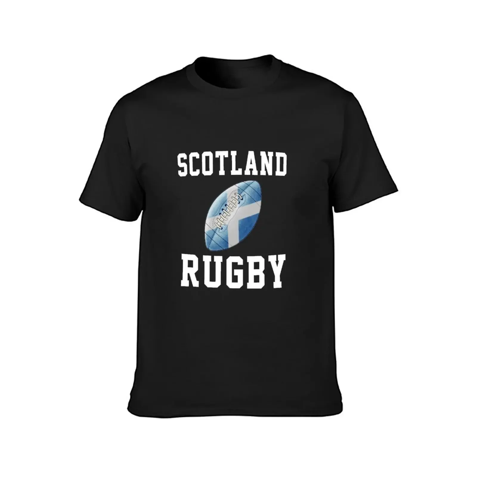 Scotland Rugby T-Shirt เสื้อผ้าที่สวยงามขนาดบวกเสื้อยืดทรงสูงบุรุษ