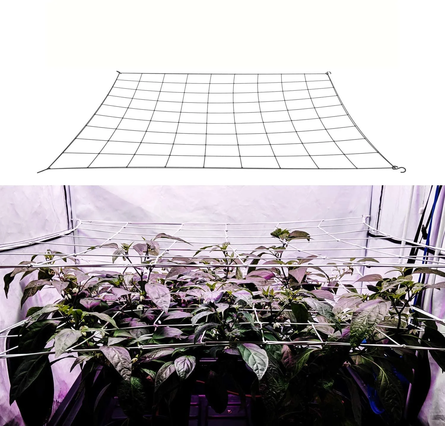 60/110/120cm Garden Trellis Netting Heavy-Duty Garden Plant Support Net Cucumber Trellis Netting Climbing Plants Trellis