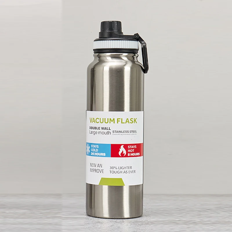 600/800/1000ML Thermosfles Roestvrijstalen Auto Thermische Cup Houdt Koud en Warmte Thermische Mok Sport geïsoleerde Cup Thermoskan