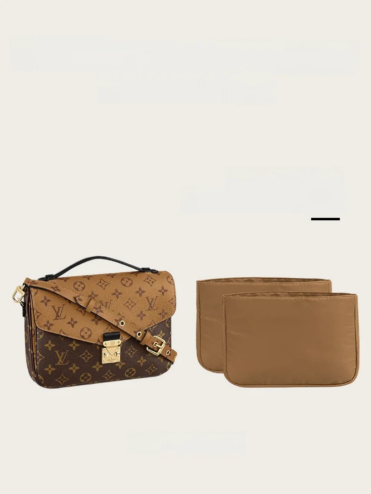 

Двойная внутренняя нейлоновая сумка для LV hette Metis Menger Bag, органайзер для хранения, косметичка, однотонный куб Sle for Eve...