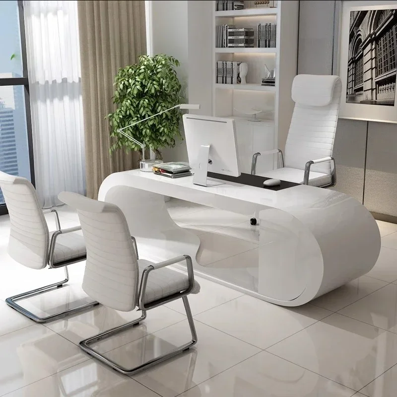 z.Простой креативный компьютерный стол, белая стойка регистрации, квартира, бар, настольный компьютерный стол, новая модель