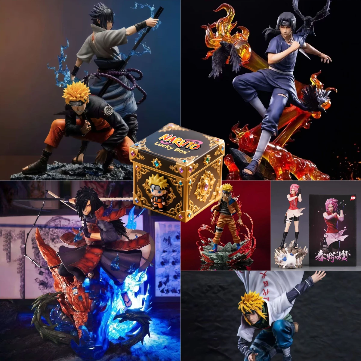 Legendary Naruto Shinobi Mystery Box — случайная фигурка культового персонажа, коллекционный подарок аниме для фанатов Наруто Узумаки