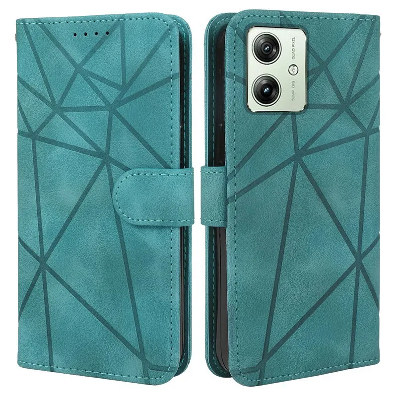 Flip Leather Case For Motorola Moto G54 5G Covers MotoG54 Power Matte Card Holder Wallet Covers For Motorola G 54 Moto G54 Cases