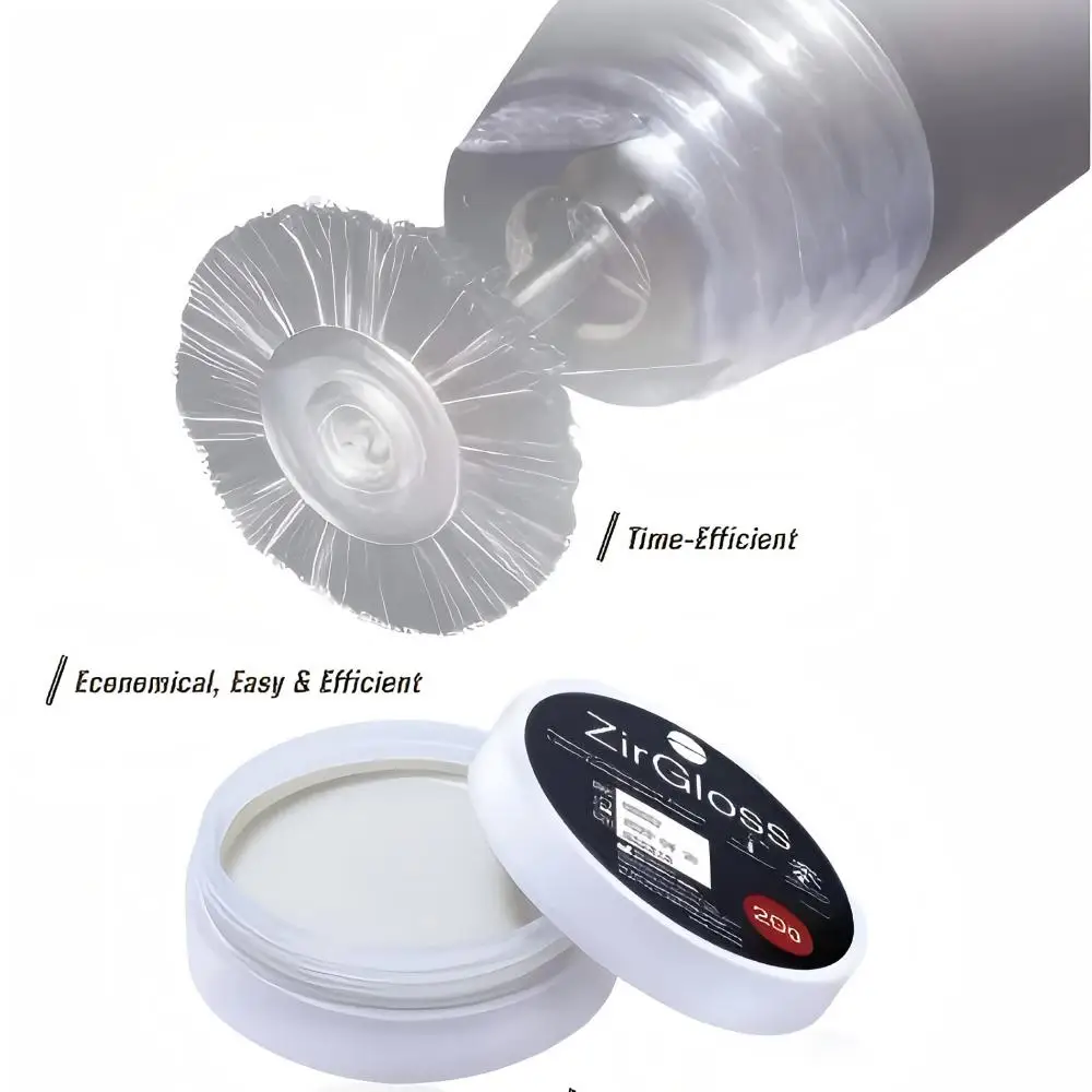 SHOFU Zir Gloss Dental Zirconia Polishing Paste High Gloss Polisher for Crown Bridge Lab Intraoral Finishing Polishing Compound