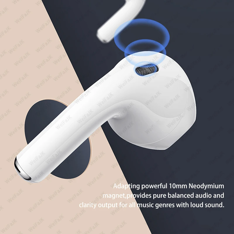 سماعات أذن أبل Airpods Pro 6 TWS Max اللاسلكية سماعات بلوتوث في سماعات الأذن سماعة إلغاء الضوضاء لسماعات أذن iPhone