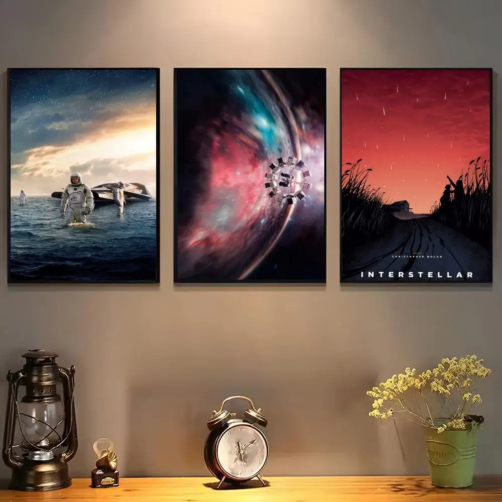 Interstellares Poster For Self-adhesive Art Waterproof Paper Sticker Coffee House Bar Room Wall Decor