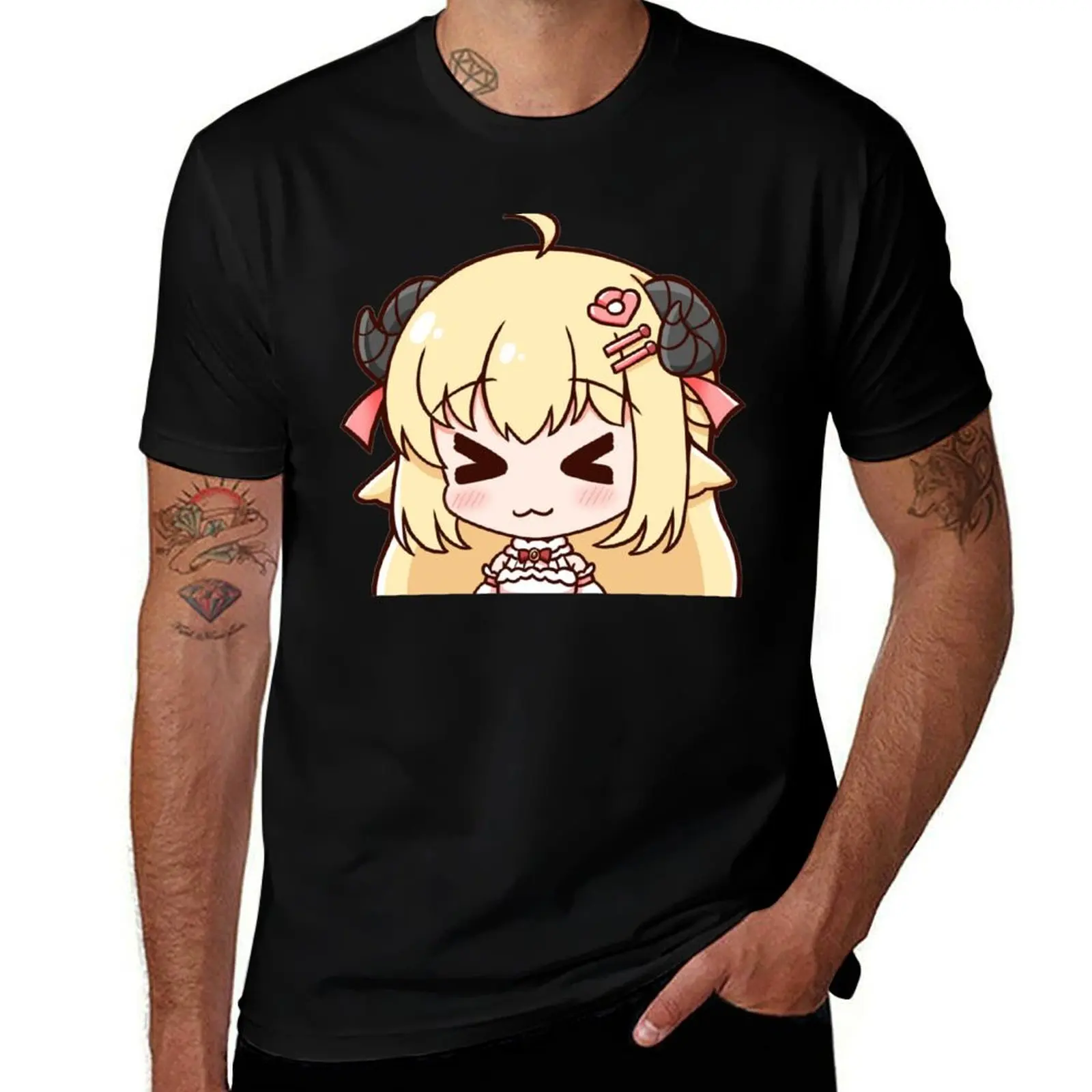 

Tsunomaki Watame Chibi T-Shirt blue archive T-shirts man anime t shirts mens vintage t shirts