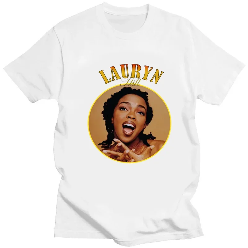 Retro Graphic Tee Shirt Unique Short-sleev Summer FashionCasual Tops Lauryn Hill Fugees Vintage Unisex Tshirt Women Men T Shirt