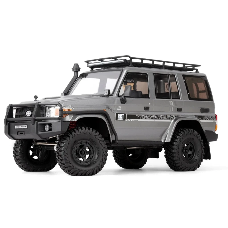 RGT 1/10 Scale Remote Control Rock Crawler EX86190 Rescuer LC76 Four Wheel Drive Realistic All Terrain Off Road Hobby Model Car