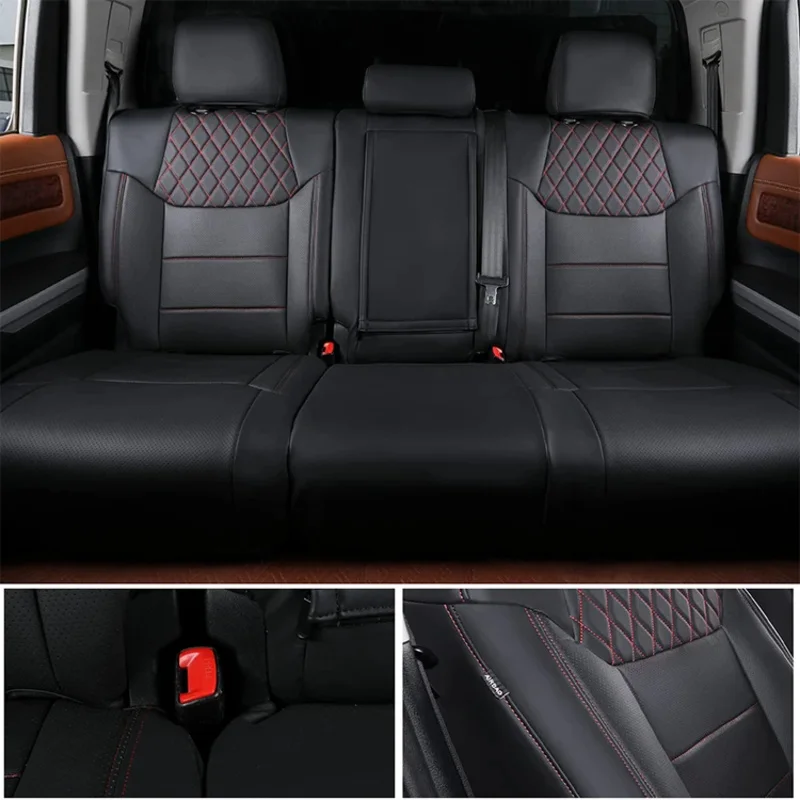 

Hot Sale 2023 Car Seat Covers for 2008-2021 Tundra High Quality Leather Original Custom Car Seat Cover
