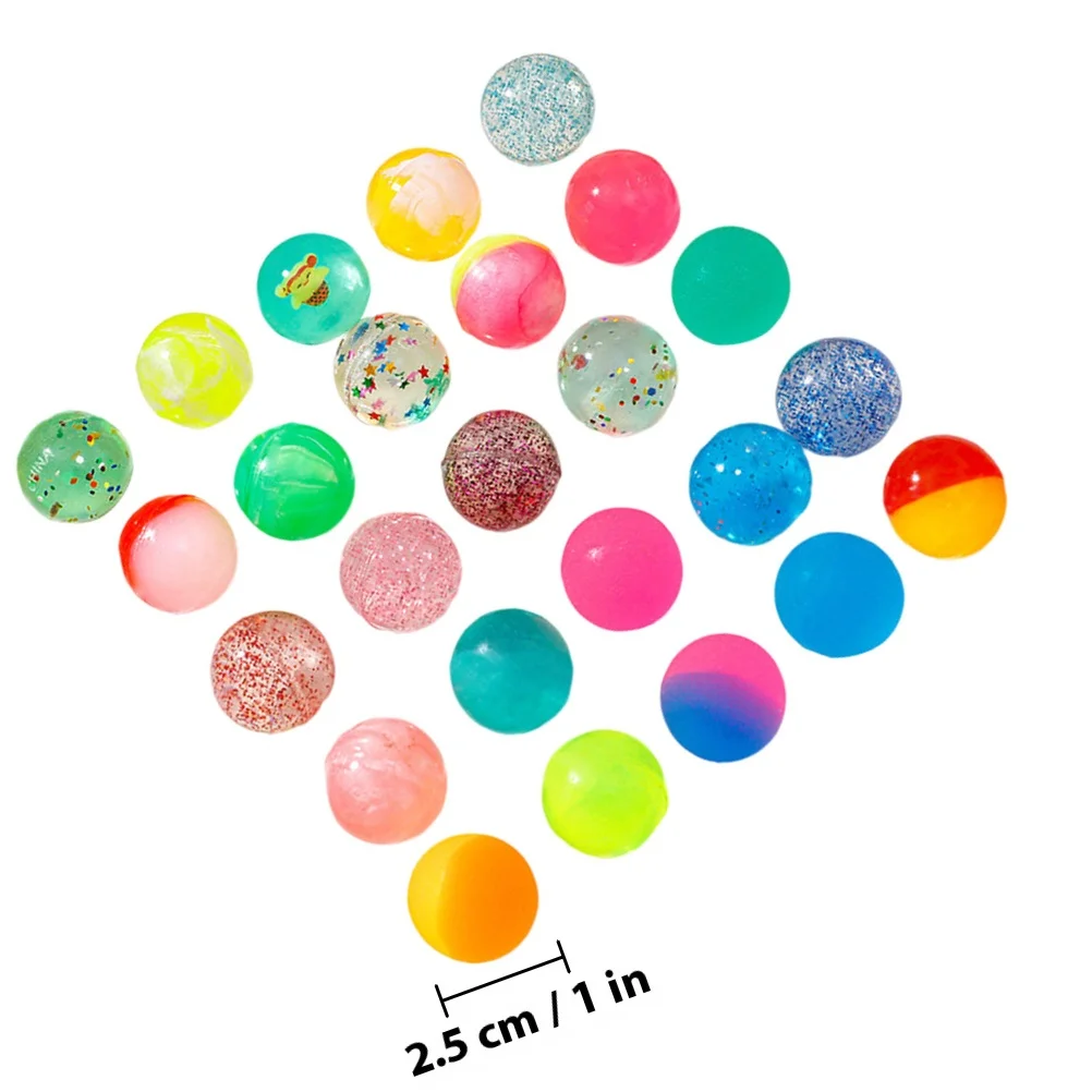 ألاسوم 48 قطعة من المطاط المضغوط للأطفال، ألعاب بلاستيكية صغيرة نطاطة للأطفال، لعبة تخفيف التوتر المستديرة #5