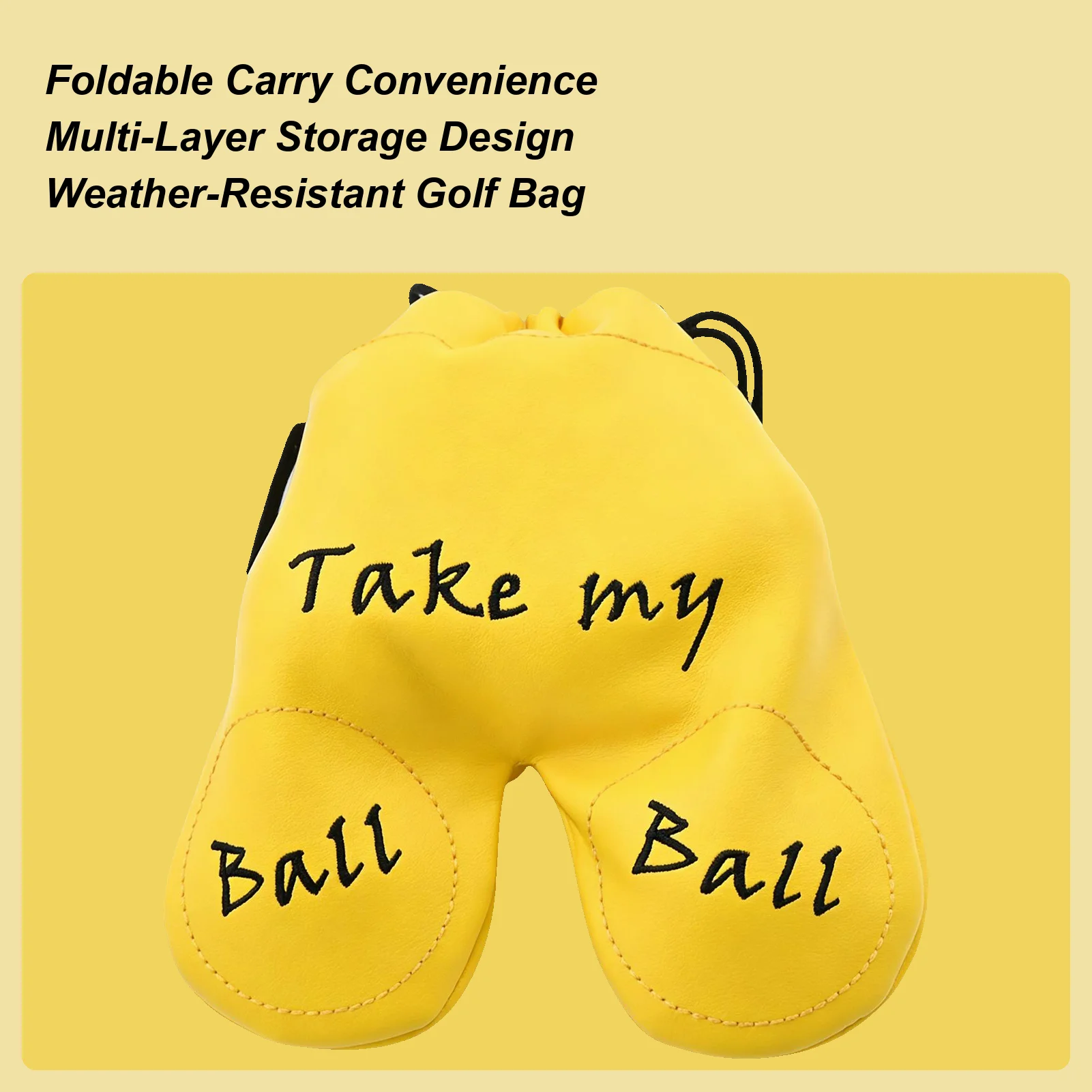 

Сумка для хранения мячей для гольфа, мешок для мячей для гольфа, водонепроницаемый большой гибкий держатель на шнурке, сумка для мячей для гольфа, аксессуары для тренировок по гольфу