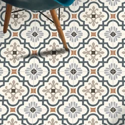 9PCS printed matte thickened waterproof decal vinyl easy to paste removable simple home living room kitchen tile stickers floor