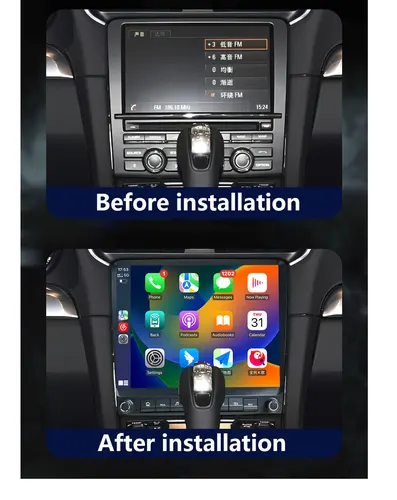 Imagen 2 del producto CHSTEK Radio Carplay inalámbrica para coche para Porsche Cayman 911 Boxster 997 718 918 981 2012-2016 Multimedia Bluetooth Android WIFI 4G