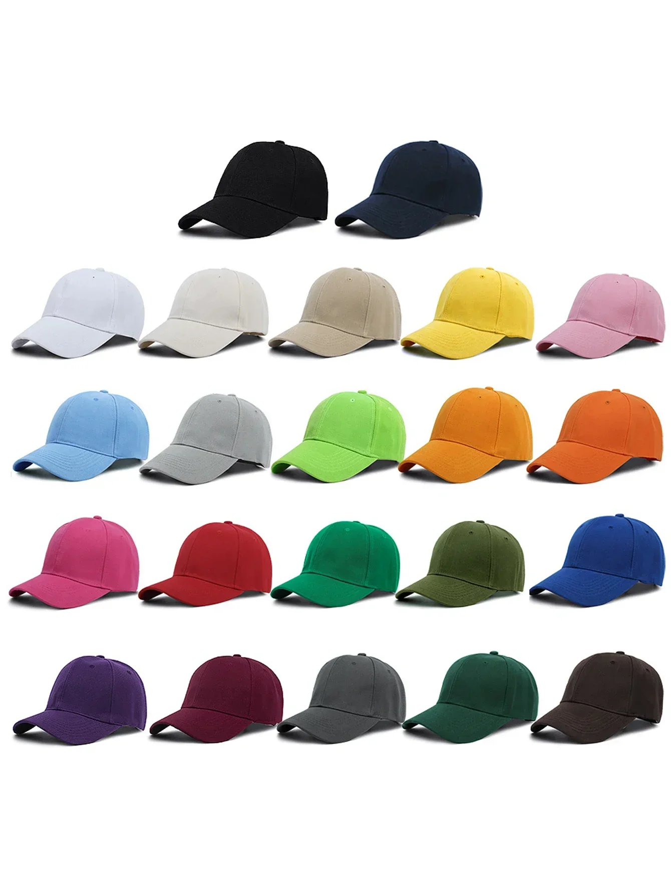 simple unisex all season fashionable solid color baseball cap