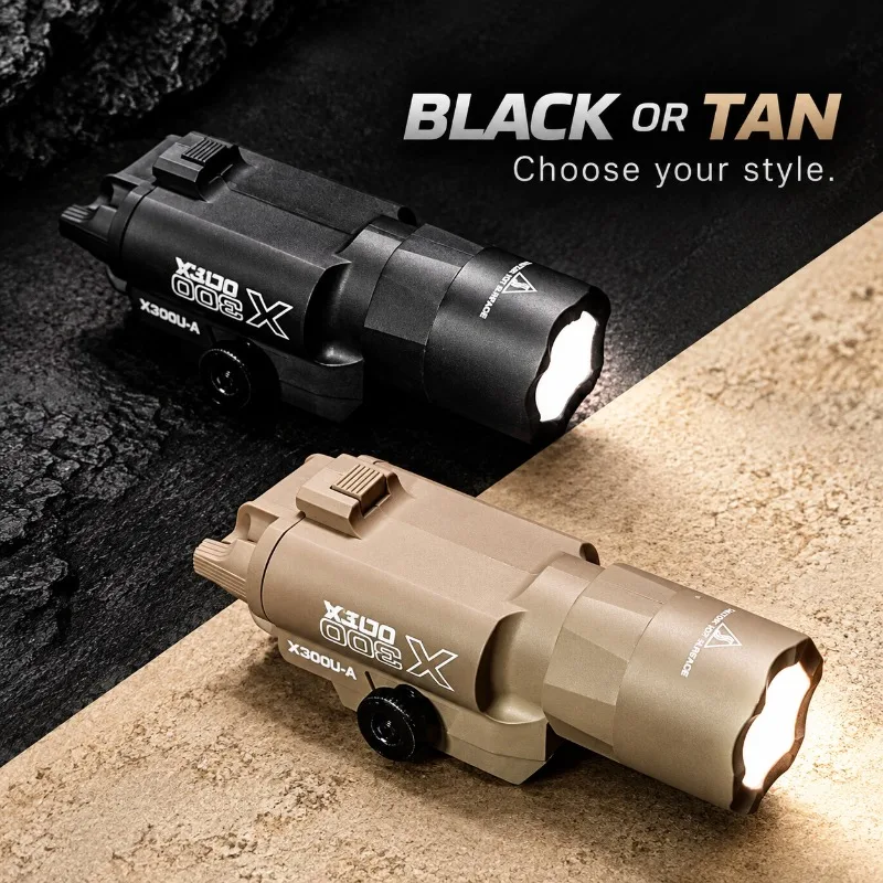 X300U Nylon Illuminator for Hobby Kit, Rail Mounted Bright Torch Light Fits 20-21mm Rail System