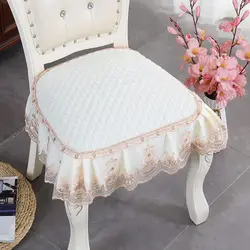 Modern Simple Style Universal Lace Sitting Pad Living Room Decoration Dining Chair Mat Fashion Household Anti-slip Stool Cushion