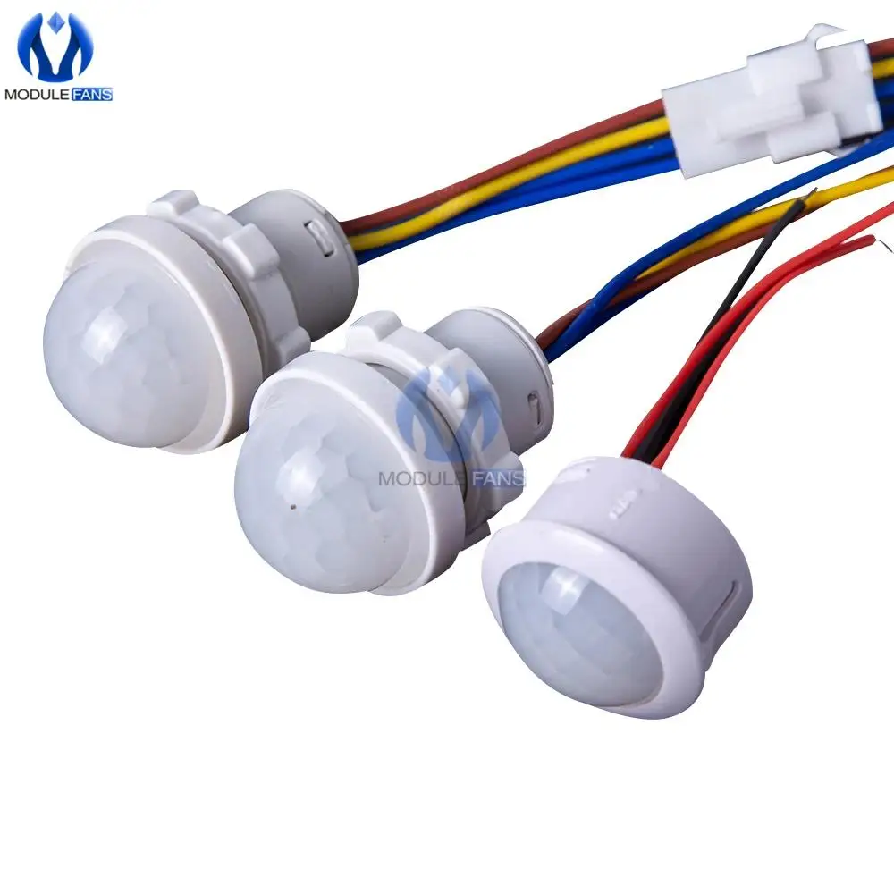 PIR Motion Sensor LED Light Lamp Bulb Switch AC110-240V/DC12-24V Outdoor Smart Waterproof Infrared Street Lamp Motion Sensor