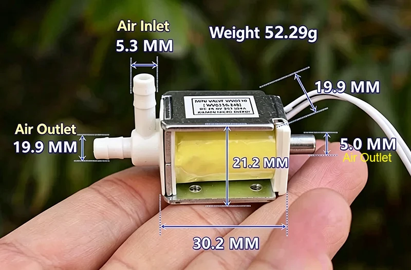 Électrovanne Mini 3/2 Pneumatique — détail 1
