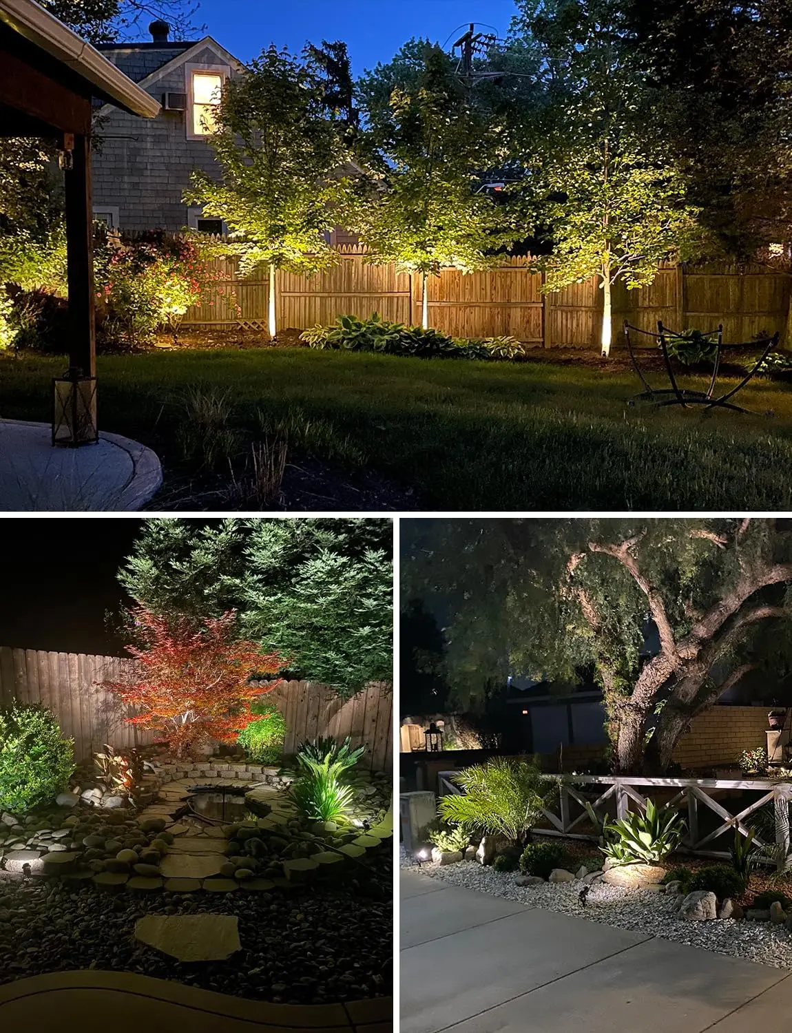 10 Pack 12W Low Voltage LED Landscape Lights DC12V Super Waterproof for Garden Pathway Wall Tree Flag Spotlights with Spike Stan