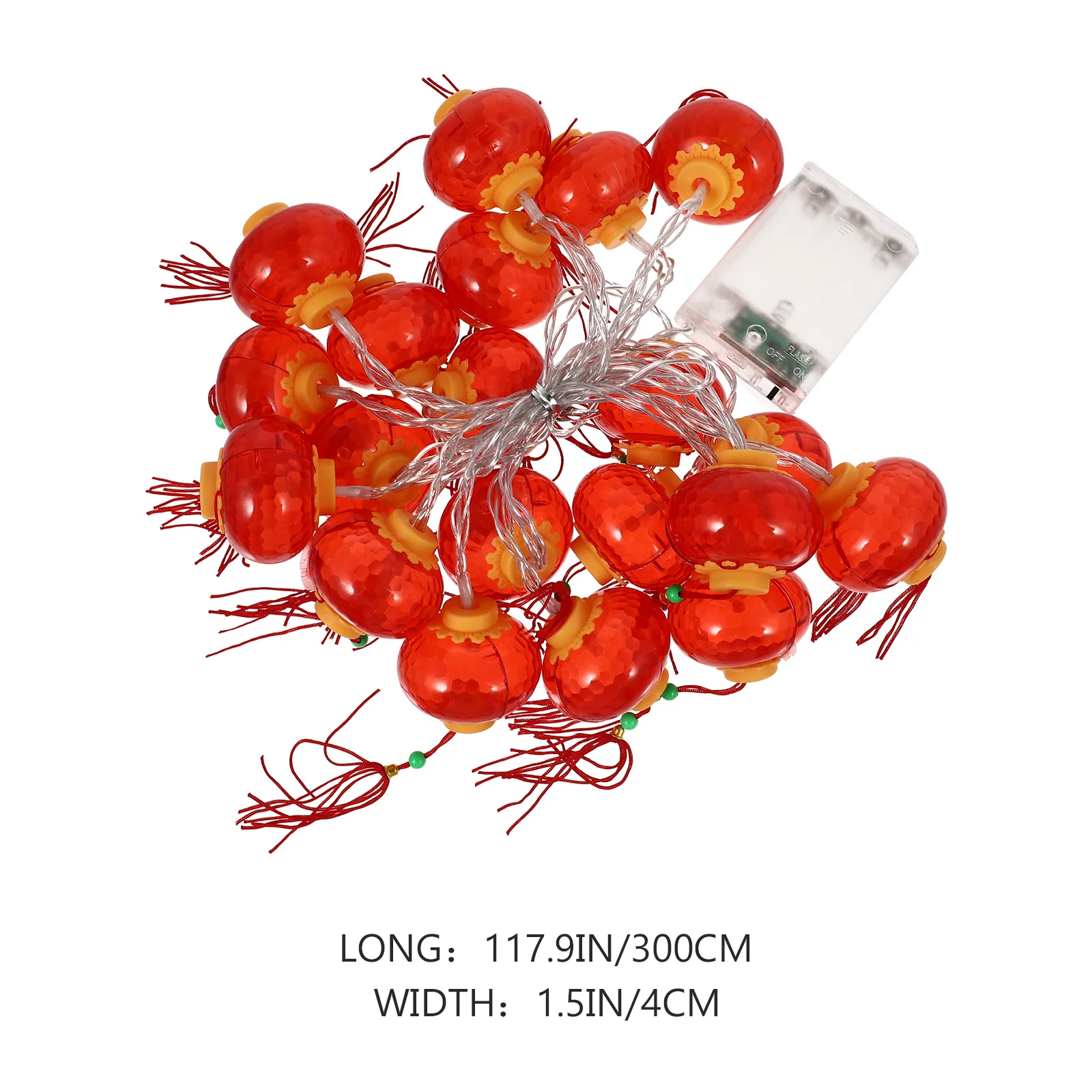 1pc Lantern Light String 3M Red Led Mini Lanterns For Outdoor Party Festival Decoration Chinese Style Hanging Lights Spring