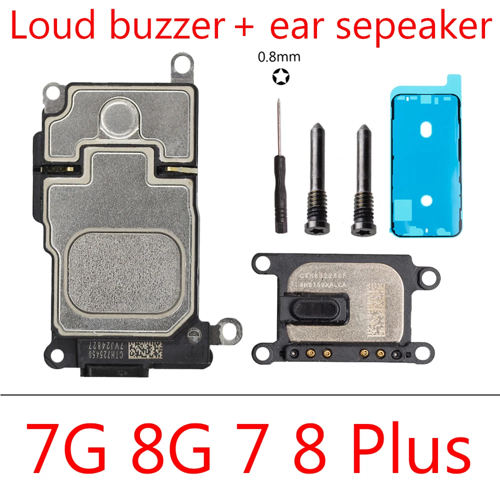 1set  earpiece  Flex Cable for iPhone 7G 8G 7 Plus 8 Plus Loud Speaker Sound Ringer Buzzer inner Ringtone Parts