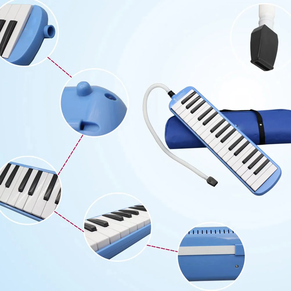 

37 Keys Pianica Kids Beginners Musical Instrument Melodica Instrument Learn Lightweight Pink Mini Keyboard