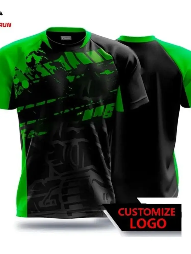 Nouveau T-shirt respirant et confortable pour hommes avec motif imprimé rayé haut de sport décontracté en plein air