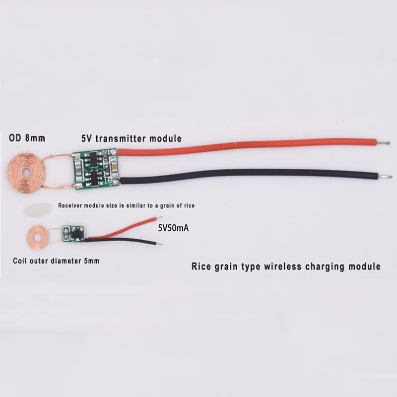 Ultra-small Receiving Wireless Power Supply Module Wireless Charging Module for Direct Charging of Micro Products Small Batterie