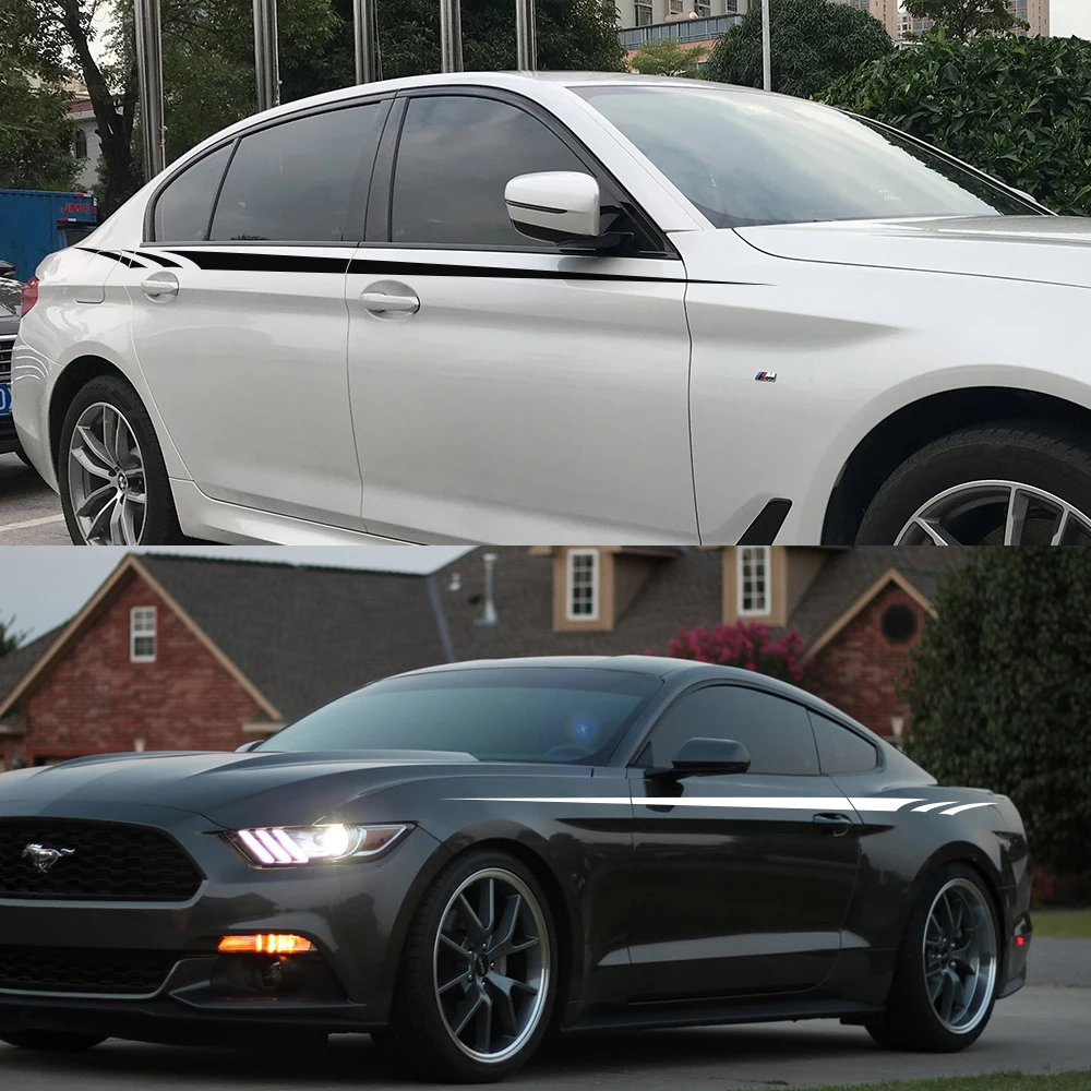 ملصقات خط الخصر للسيارة ملصقات ديكور خطوط الفينيل العالمية لأودي BMW فورد تويوتا داسيا رينو هيونداي كيا هوندا سوبارو SUV #2